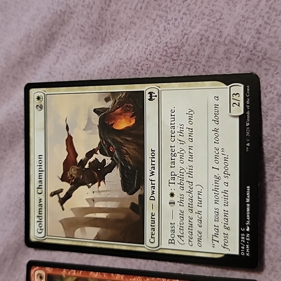 Set of 2 Magic The Gathering (MTG) Creature Dwarf Trading Cards - Picture 3 of 4